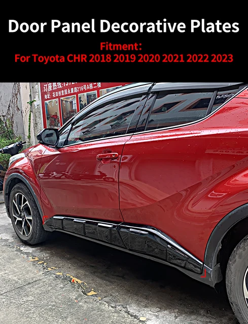 For Toyota C-HR 2018 2019 Door Mirror Passenger Side | Power | Heated | w/Signal | Paint to Match | Replacement For 87915-0F911 | TO1321376 Rear Door Scuff Plate Garnish Stainless Fits Toyota C-HR Suv 2018 - 2019 |  eBay UK