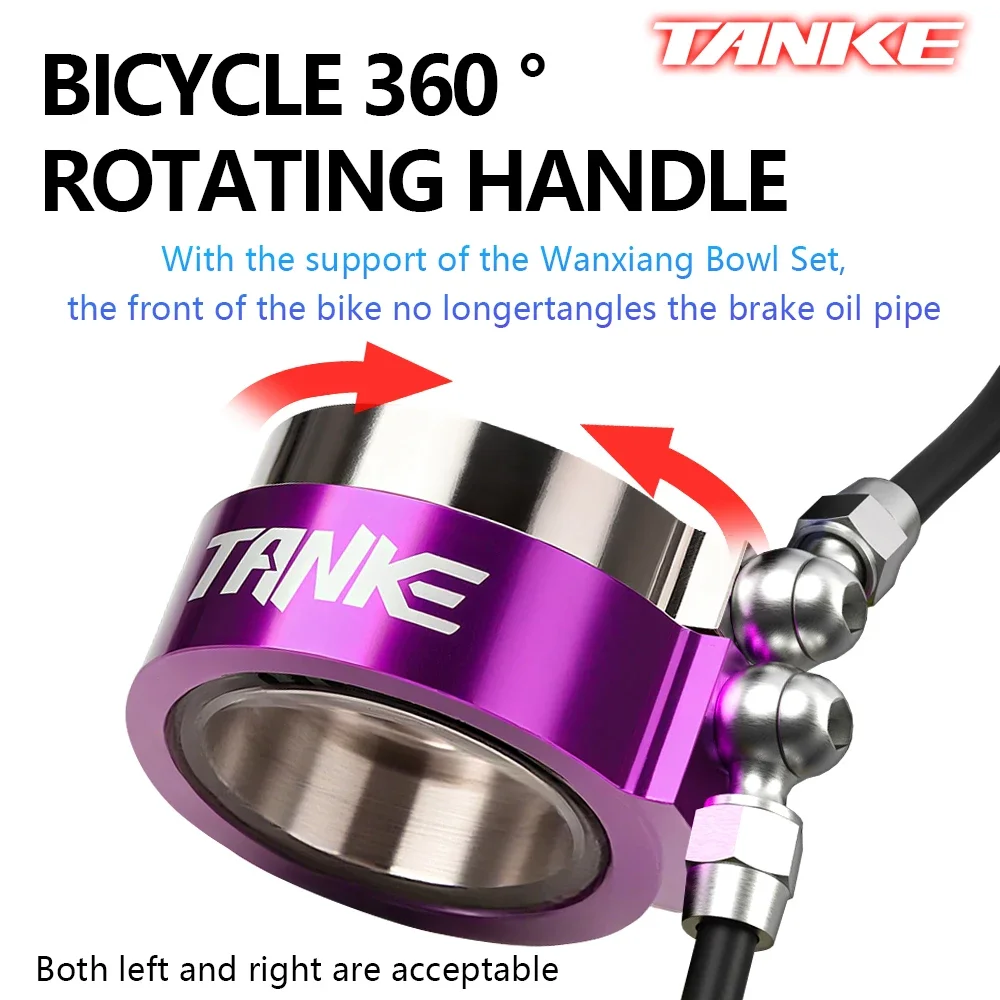 TANKE MTB Headset Infinite Rotation,Bicycle 360° Rotating Handle