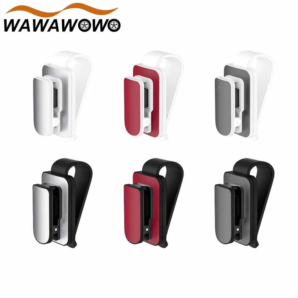 Set 4 Clip Porta Occhiali Per Auto - Ganci Universali Per Visiera Con Rotazione 180° - Foto 3