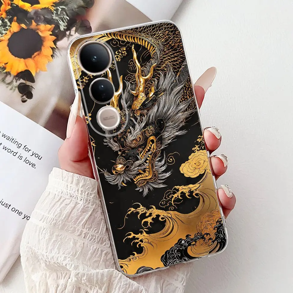 Cute Cat Luxury Fashion Floral Painted Back Cover - Stylish and Fun Phone Case