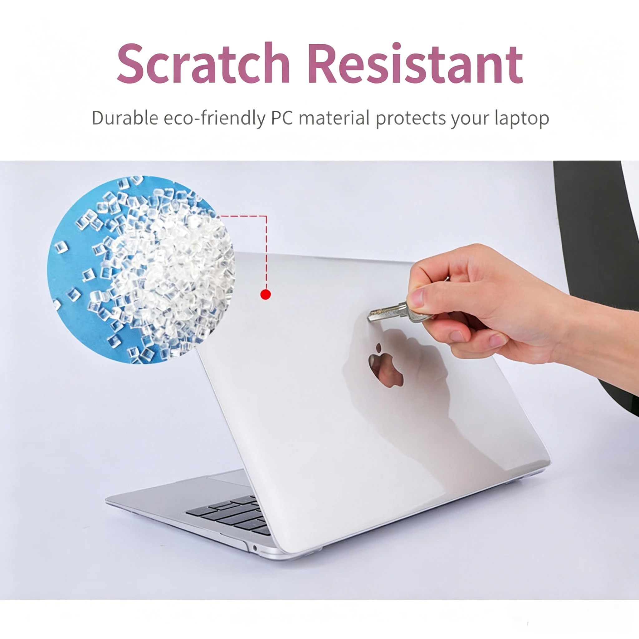 Sleek Hard Shell Laptop Case - Scratch-Resistant & Cooling Design, 9 Color Options