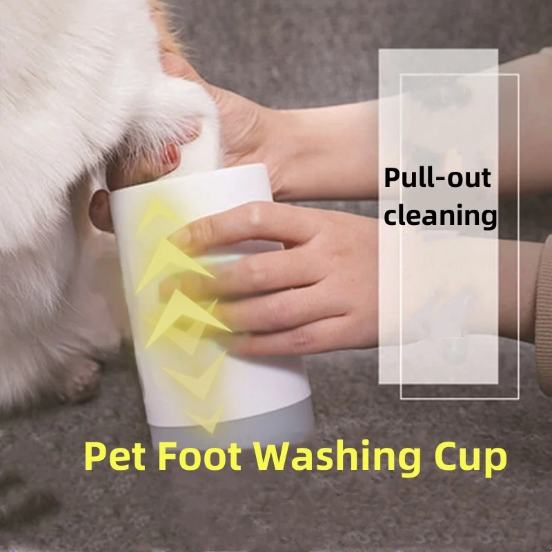 Silicone Pet Foot Washer Cup for Cats and Dogs
