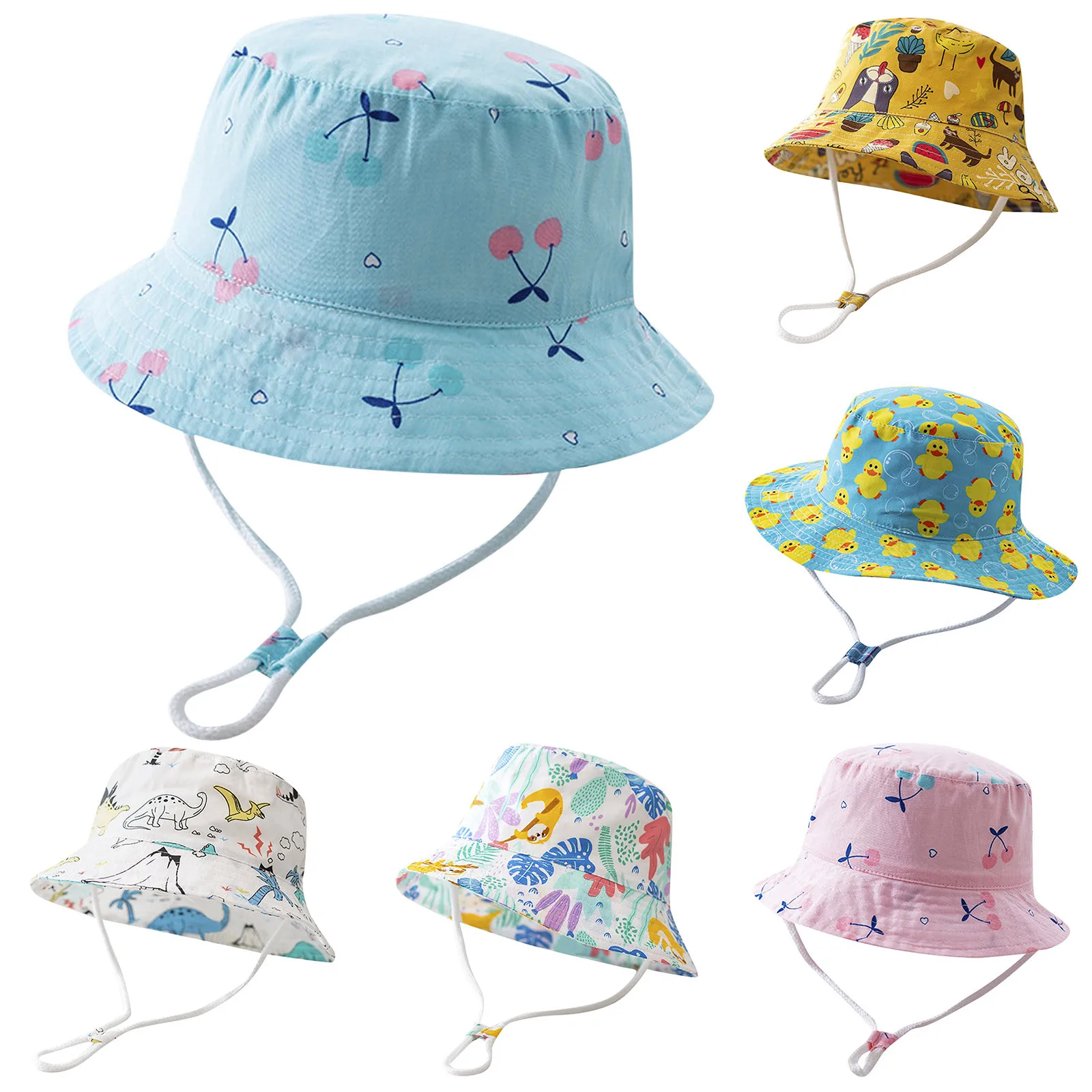 Girls Fall Hat Children Hat Girls Boys Spring Outdoor Shade Cartoon Sunscreen Fisherman Gorras De Ni&ntilde;O