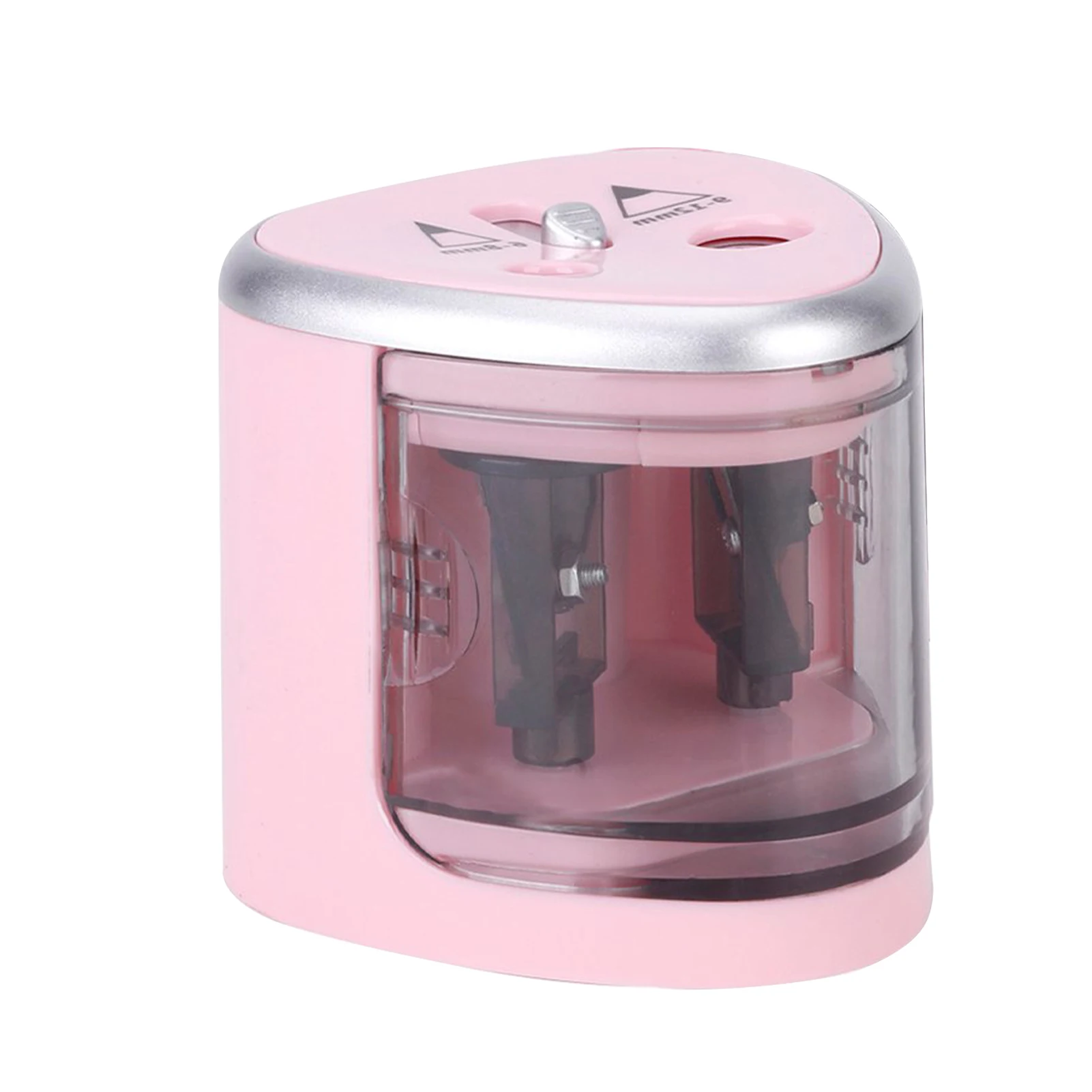 

Battery Operated Classroom Stationery Gift Electric Pencil Sharpener Portable School 6-8mm 9-12mm With 2 Holes Aritist For Kids