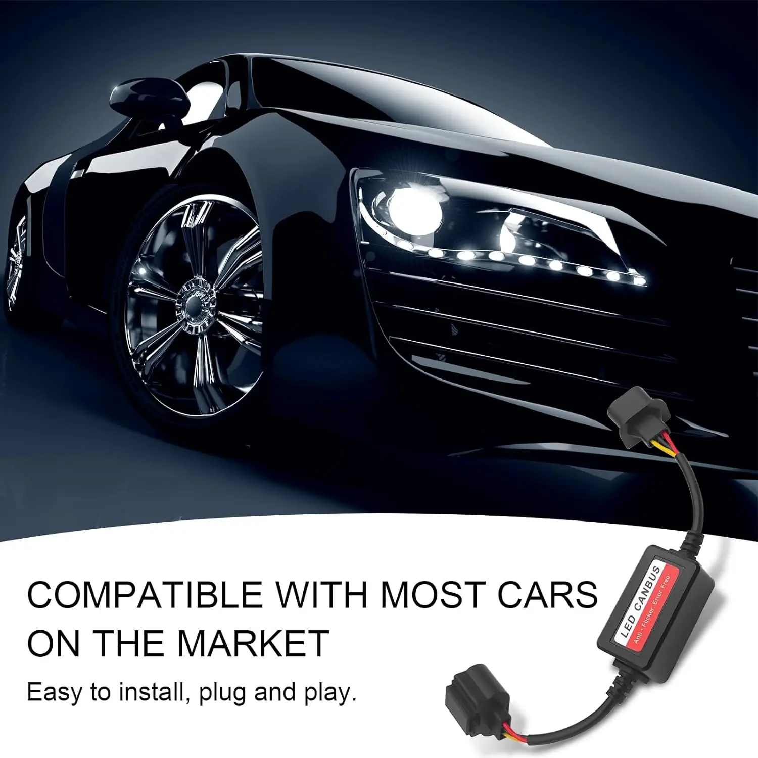 LED 조명 디코더, 고전력 LED 조명 디코더 드라이버 어댑터, 오류 코드 취소 장치 자동차 액세서리 H4 H7 H1 H11 9006 9007