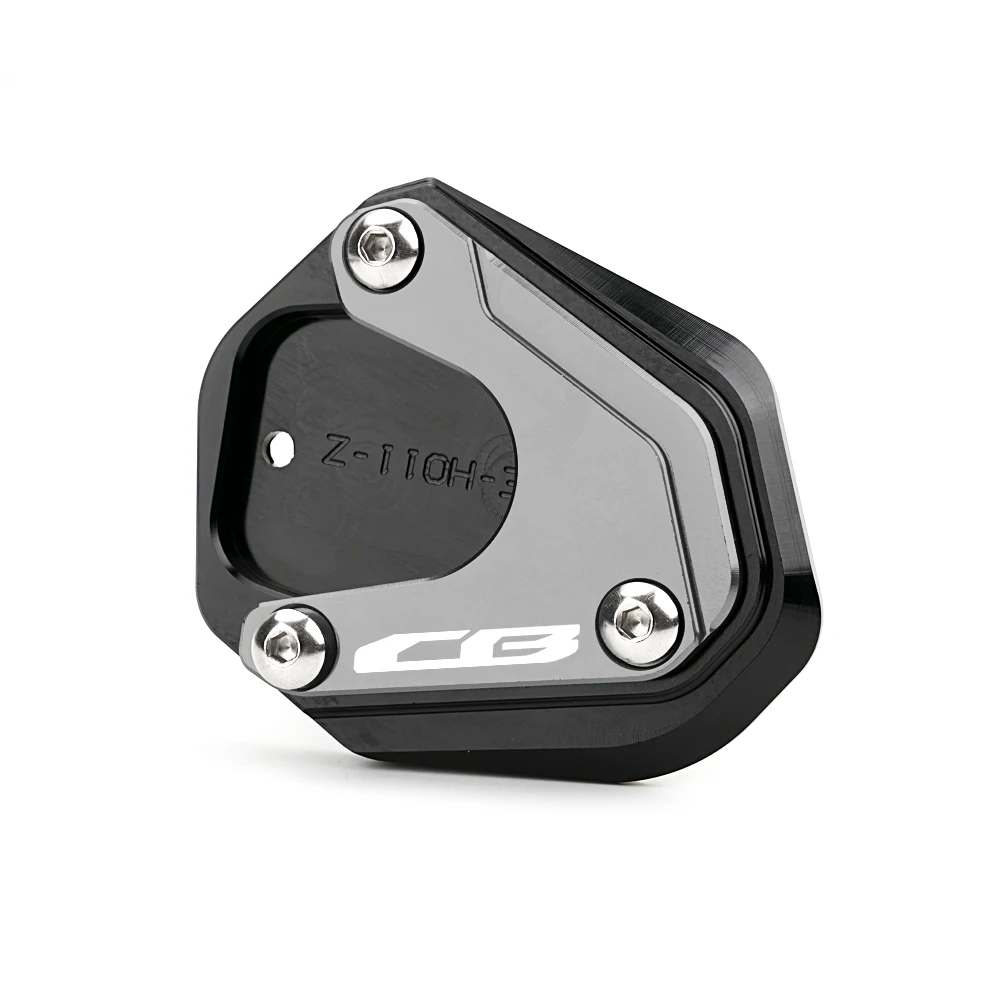 CNC AI Motorcycle Kickstand Side Stand Foot Extension Pad For Honda CB650R CB500F CB500X CB400X CB300R CB125R motorcycle kickstand pad