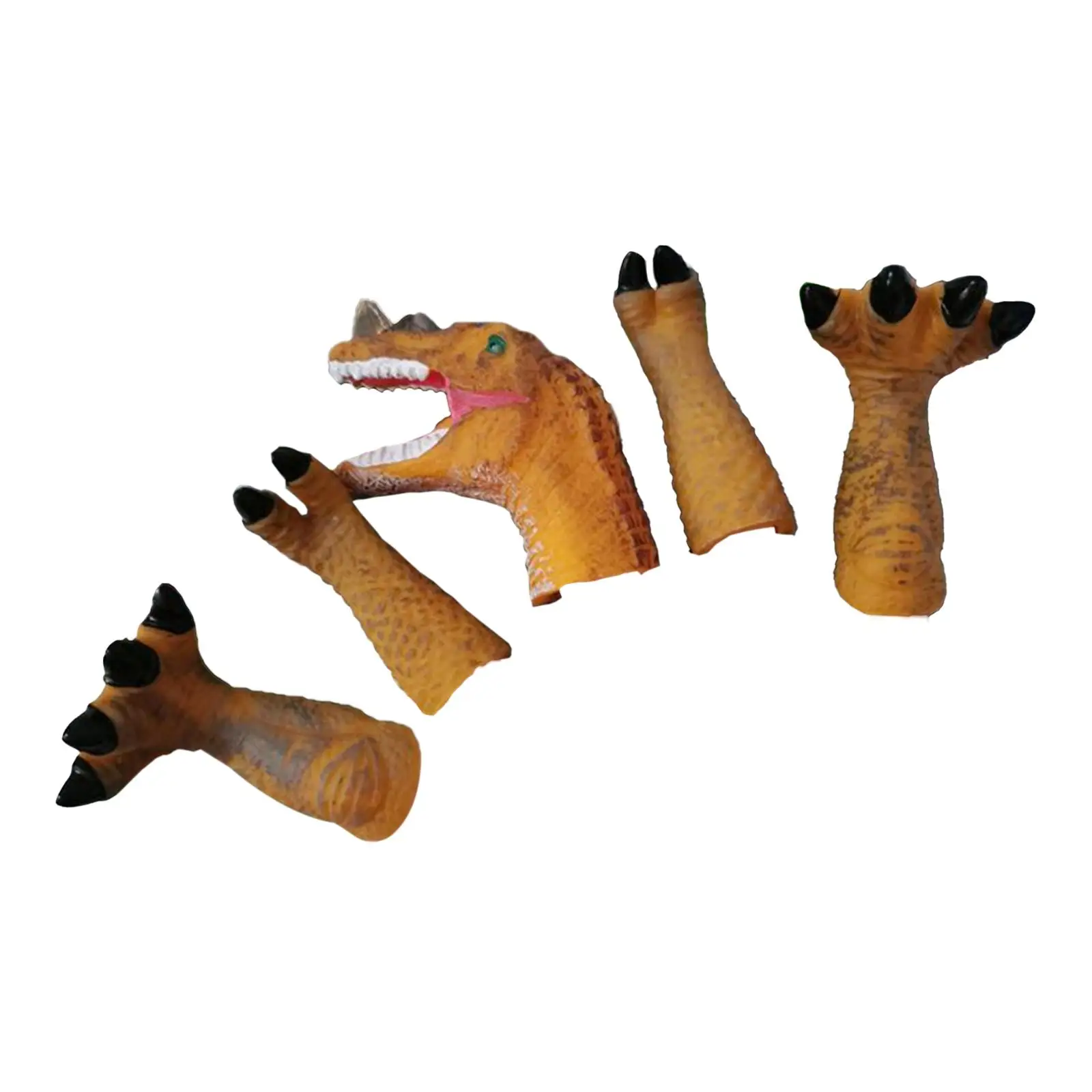 

5 Pieces Finger Puppets Toys Hand Puppet Novelty Finger Toys Animal Heads Finger Toys Finger Dolls for Toddlers Role Playing Toy