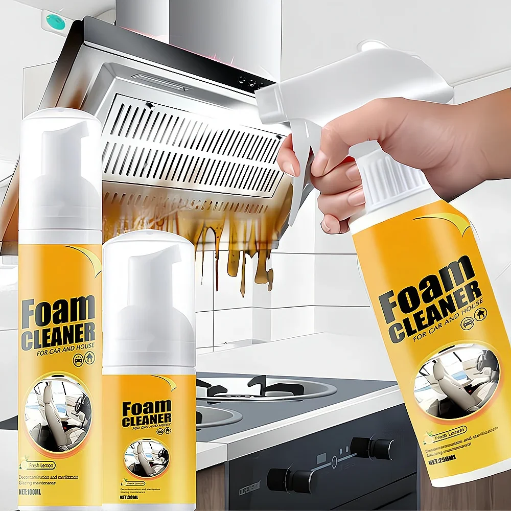 30ML/100ML Multi-Purpose Foam Cleaner Leather Clean Wash Automoive Car Interior Home Maintenance Surfaces Cleaning Stain Removal car wash shampoo