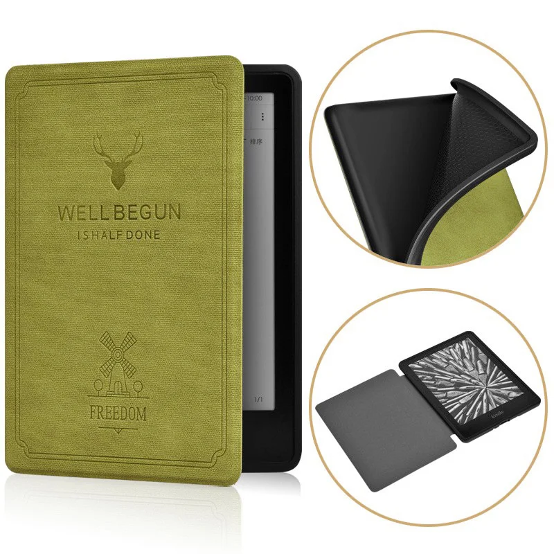 Premium Smart Case for Kindle Paperwhite - Elegant e-Reader Protection Cover