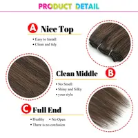 Alibaby cheveux raides paquets Extensions lisse Ombre cheveux tissage 26 pouces longs synthétiques cheveux raides paquets complet jusqu'à fin 150g 4