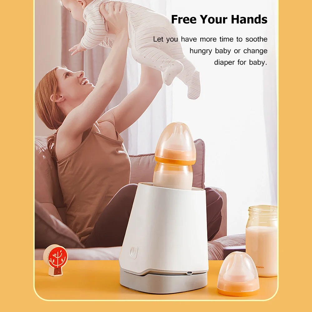 Baby Milk Bottle Shaker Automatic with Inclined Base Portable Electric Feeding Bottle Shake Machine Milk Powder Blender Mixer