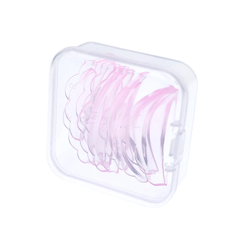 5 Paar selbstklebende, wiederverwendbare, sonnenblumenförmige Wimpernlift-Pads aus Silikon, 3D-Wimpernzange, Dauerwellenstangen zum Heben von Wimpern, Lila – Detail 1