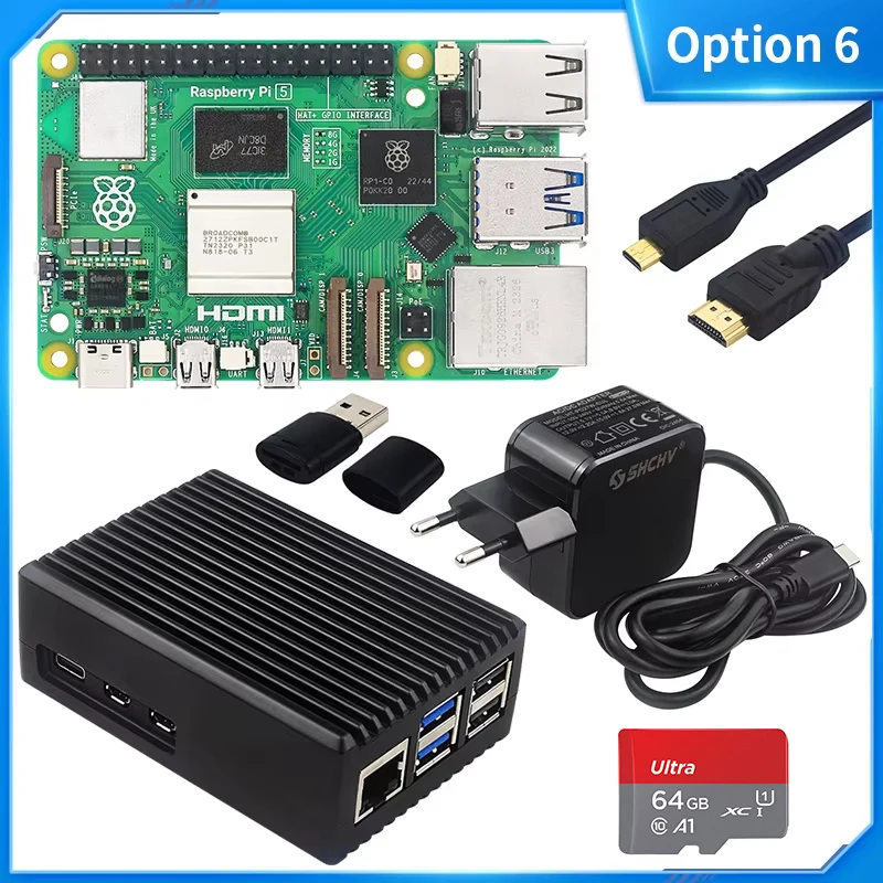 Official Raspberry Pi 5 16GB 8GB 4GB RAM BCM2712 Cortex-A76 2.4GHz