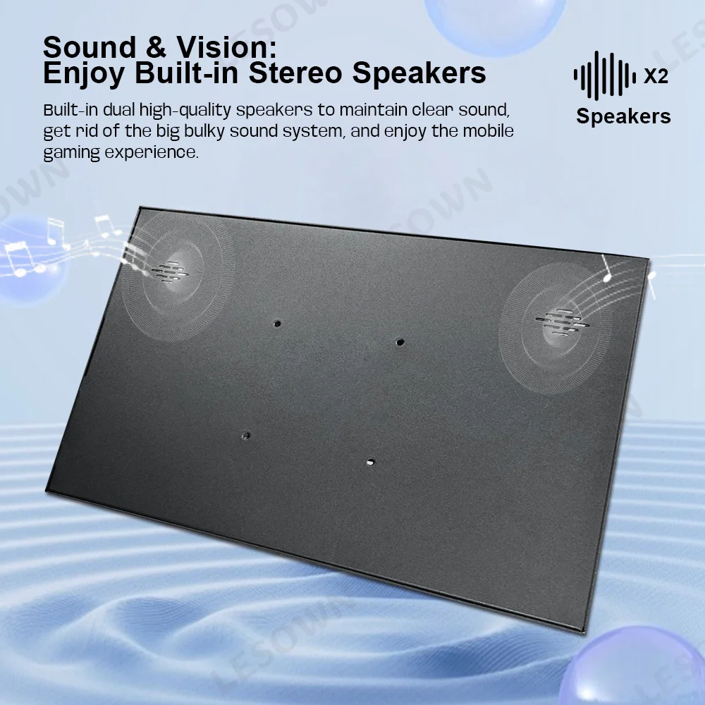 LESOWN 휴대용 추가 모니터 14 인치 2560x1600 2.5K 측면 화면 Xbox 시리즈 X 144Hz 모니터 노트북 용 초박형 IPS 패널