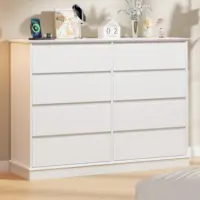 Modern 8 Dresser, 51” Wide Large Capacity Storage Cabinet, Multifunctional Dresser For Bedroom Living Room Hallway