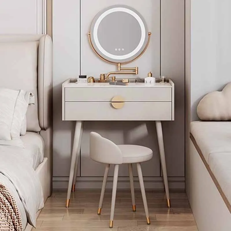 

Organizer Makeup Dressing Table Mirror Modern Jewelry Simple Dressing Table Nordic Fashion Tocador De Maquillaje Furniture