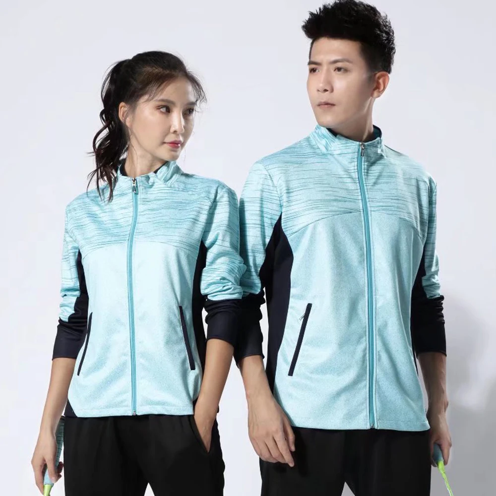 

Оптовая продажа, куртки для бадминтона с длинными рукавами для мужчин и женщин, хит продаж 2023, быстросохнущая Спортивная одежда для улицы, осеннее пальто для пинг понга и тенниса