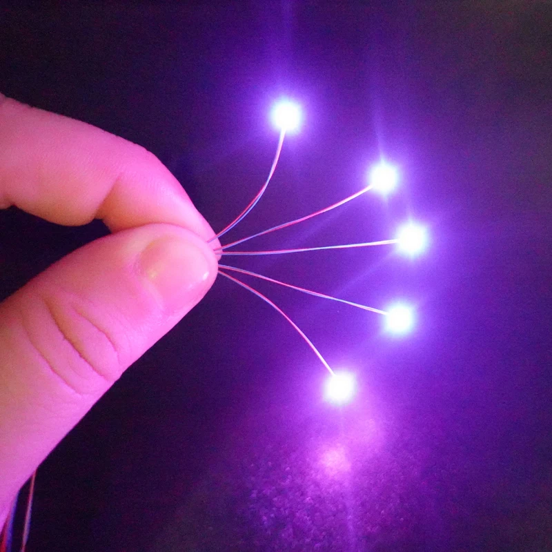 50pcs 3v Pre-wired #0402 Smd Leds,10 Colors Available,30cm Connection Wires,hobby Kit/railroad/railway/starship/gundam Lighting 6 50pcs 3v Pre-wired #0402 Smd Leds,10 Colors Available,30cm Connection Wires,hobby Kit/railroad/railway/starship/gundam Lighting 6