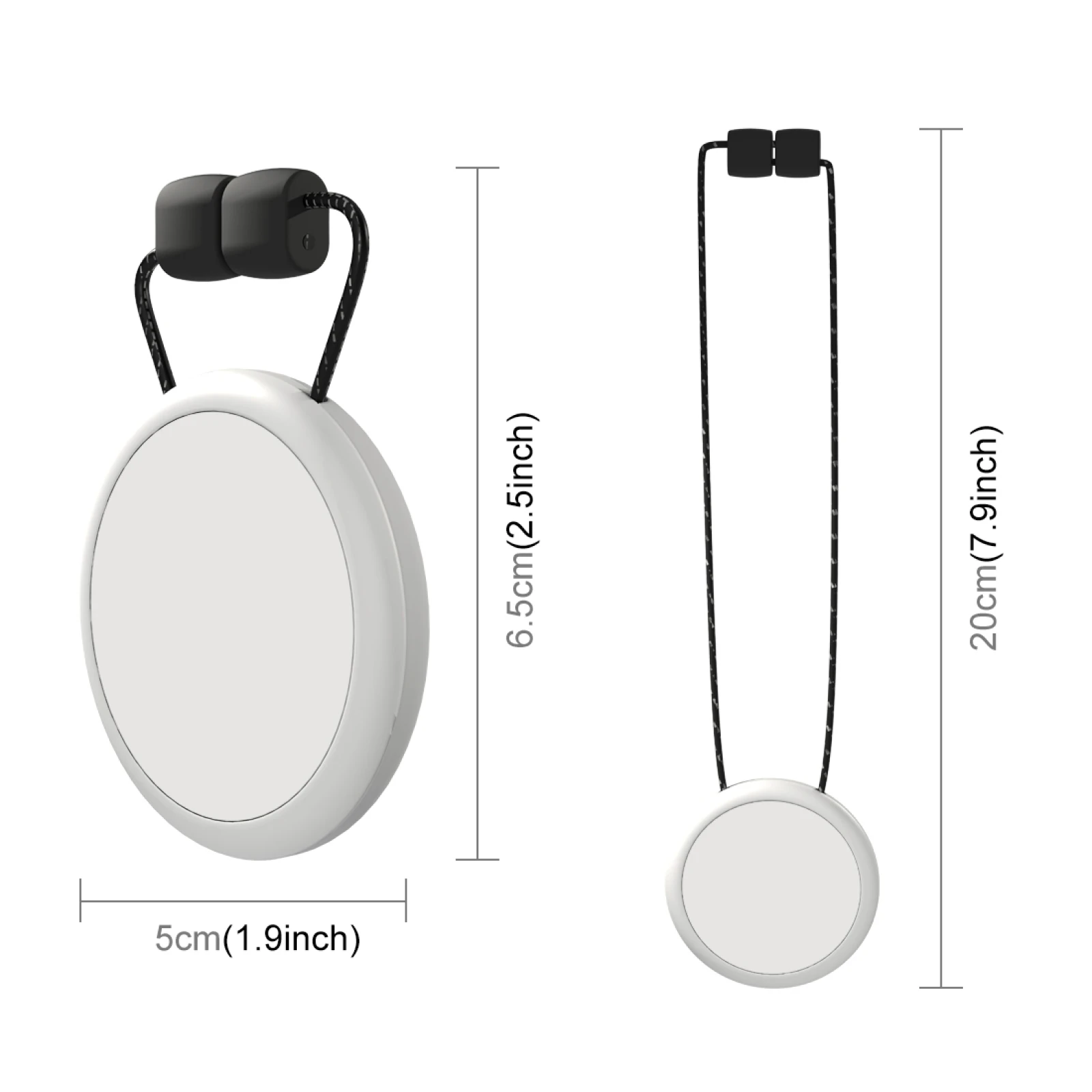 PULUZ 자석 스포츠 카메라 목 거치대 목 마운트 퀵릴리즈, 가스켓 포함, Insta360 Go 3 호환, PU889W