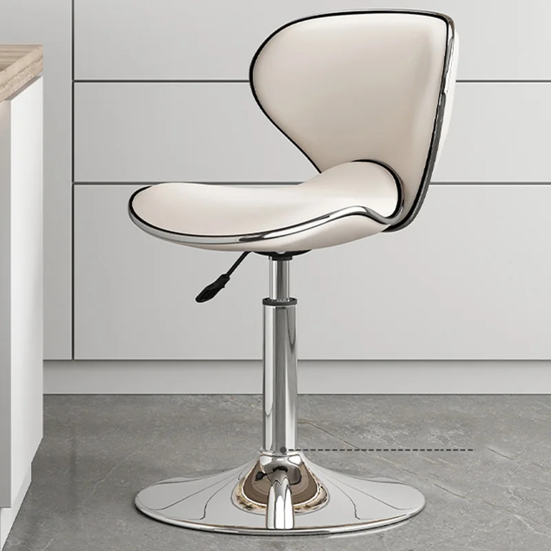 Office Leather Barstools Relaxing Rocking Ergonomic White Aesthetic Comfortable Barstools Gaming Design Sillas Home Furniture