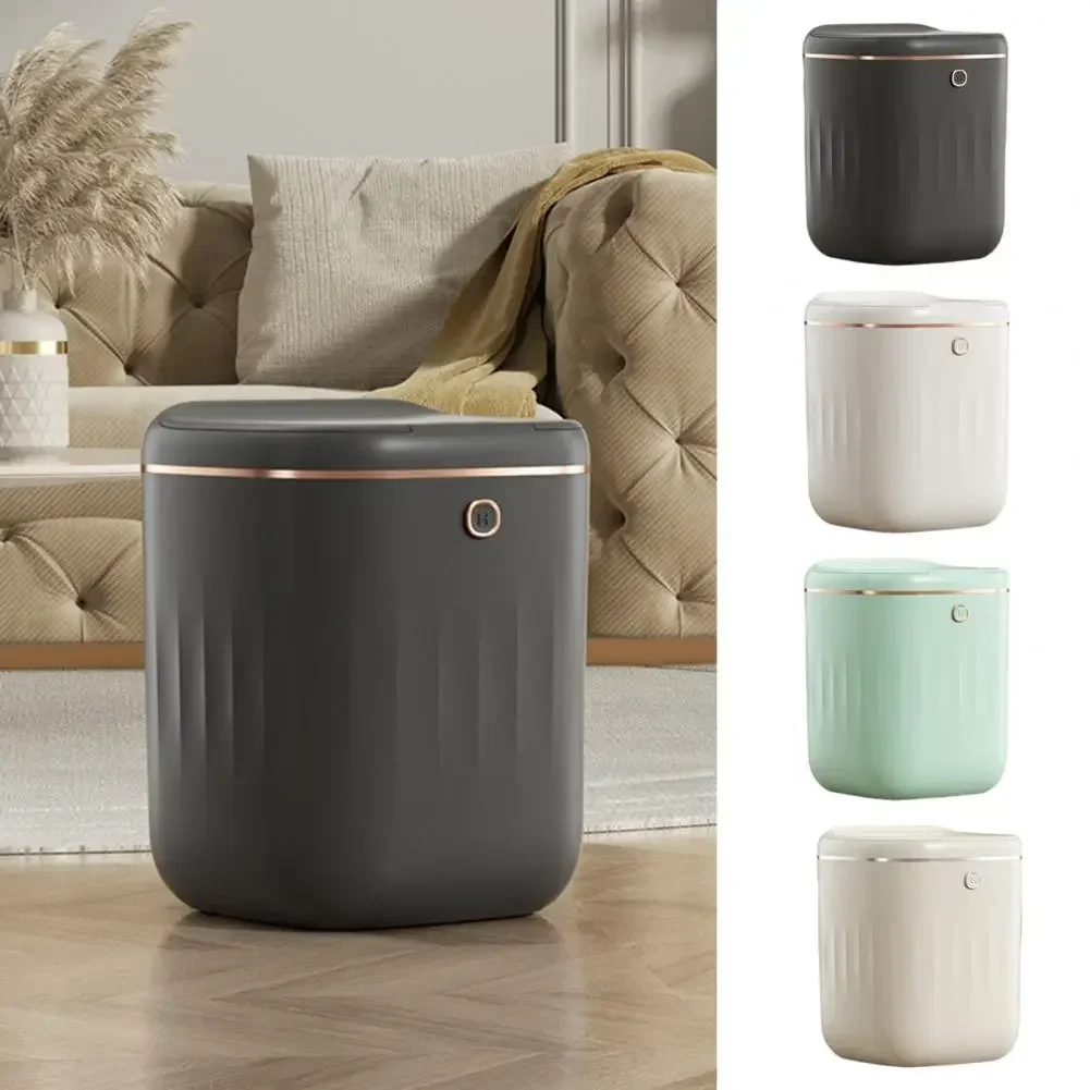 

Lid Sensitivity Can Waterproof Garbage Trash Sensor High Bathroom Silent Automatic Bin Induction Kitchen Electric With Smart