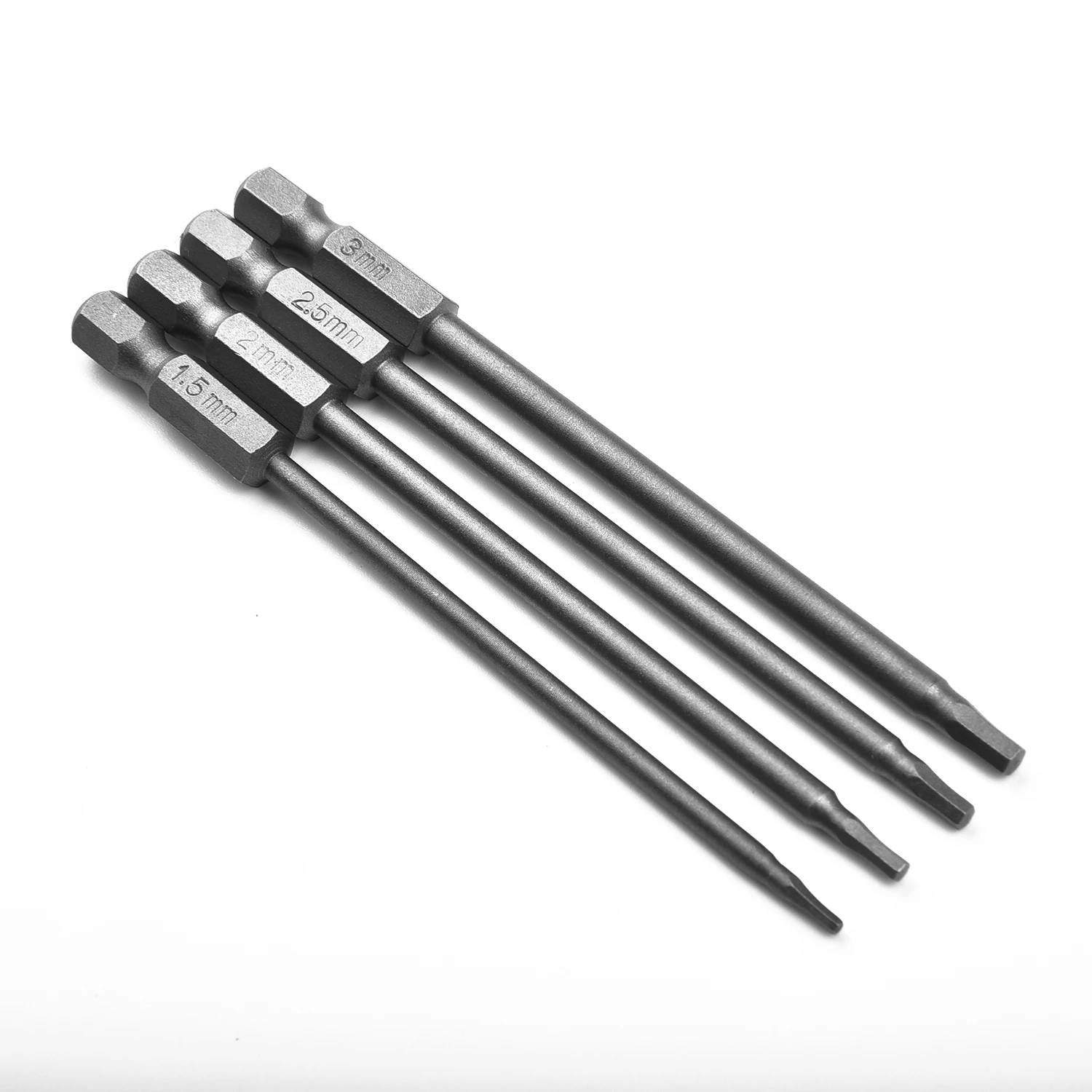 Alloy Steel Hex Screwdriver 1/4 Inch Hex Shank Magnetic Head Screw Driver Bit 1.5 2.0 2.5 3.0mm 1/4pcs screwdriver bit
