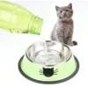 Cat Food Bowl Stainless Steel Kitten Cat Feeder Water Bowl With Non-Slip Rubber Base Small Pet Bowl Cat Accessories Pet Supplies 3