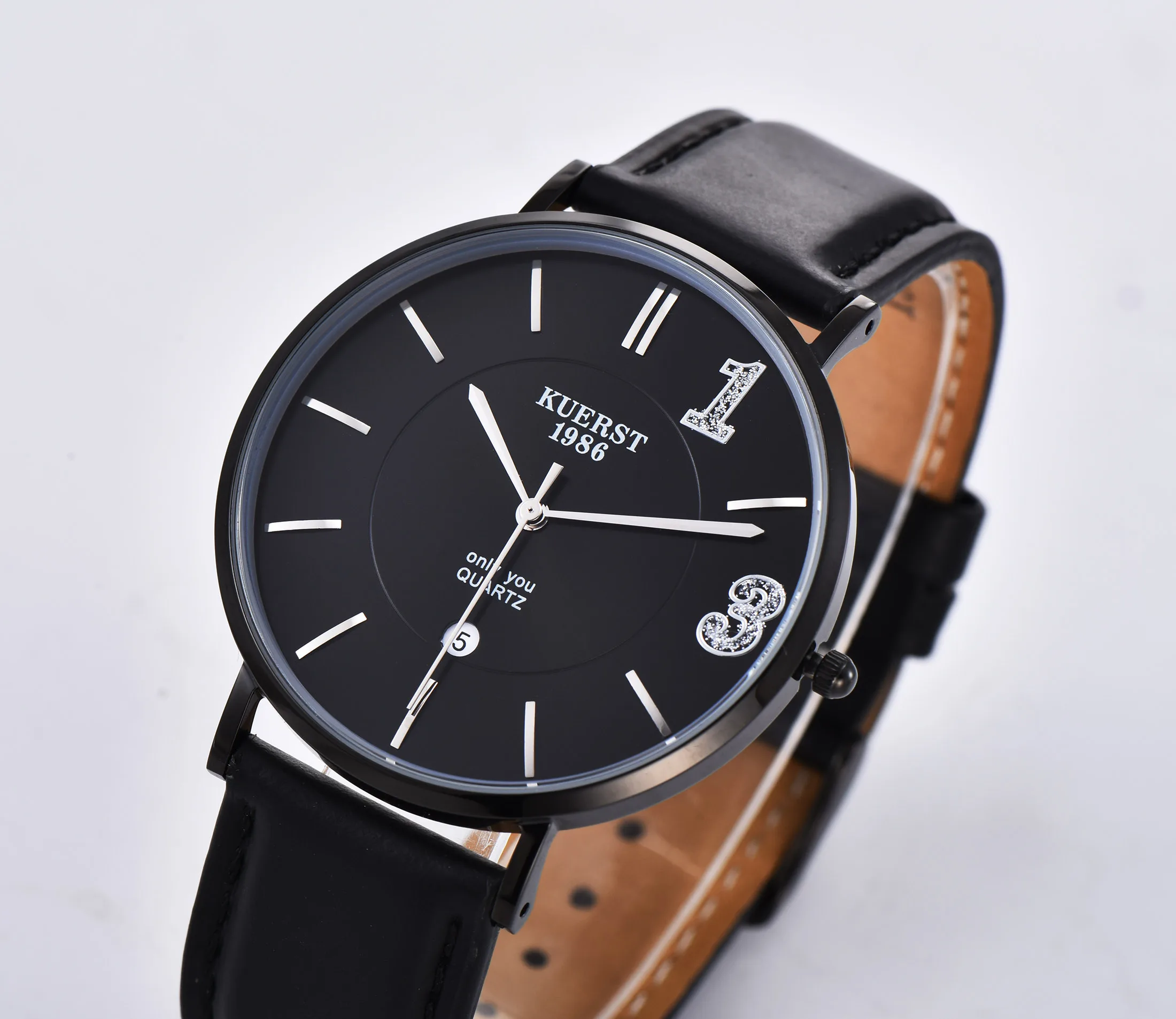 Couple Watch Brief Look Watch Genuine Leather Band Business Watch Lover Gift Watches