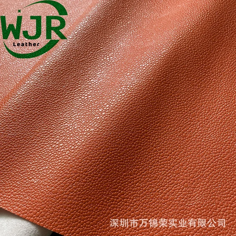 Glossy Devil Fish Pattern PVC Leather Particle Fleece Bottom Fabric Small Particle Pearl Fish Pattern Bag Handbag Leather