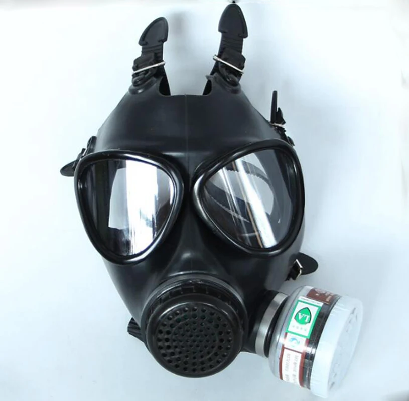 Gas Mask Grimace Mask Industrial Spray Paint Chemical Large Field Of Vision Protective Respirator Mask Formaldehyde Protection