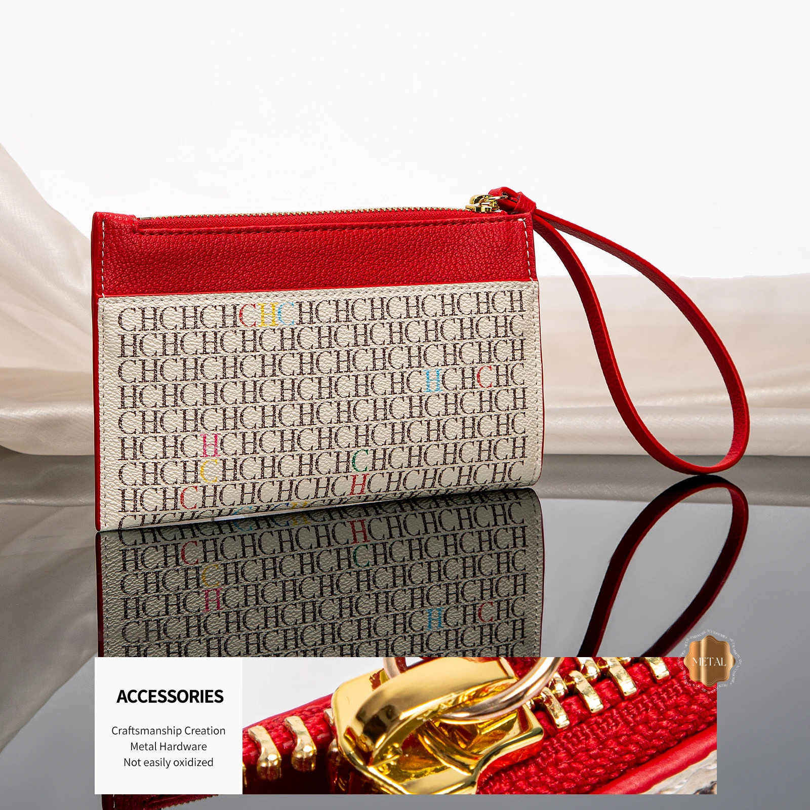 حقيبة كلاتش كلاسيكية عتيقة للسيدات، بتصميم مطبوع ع...