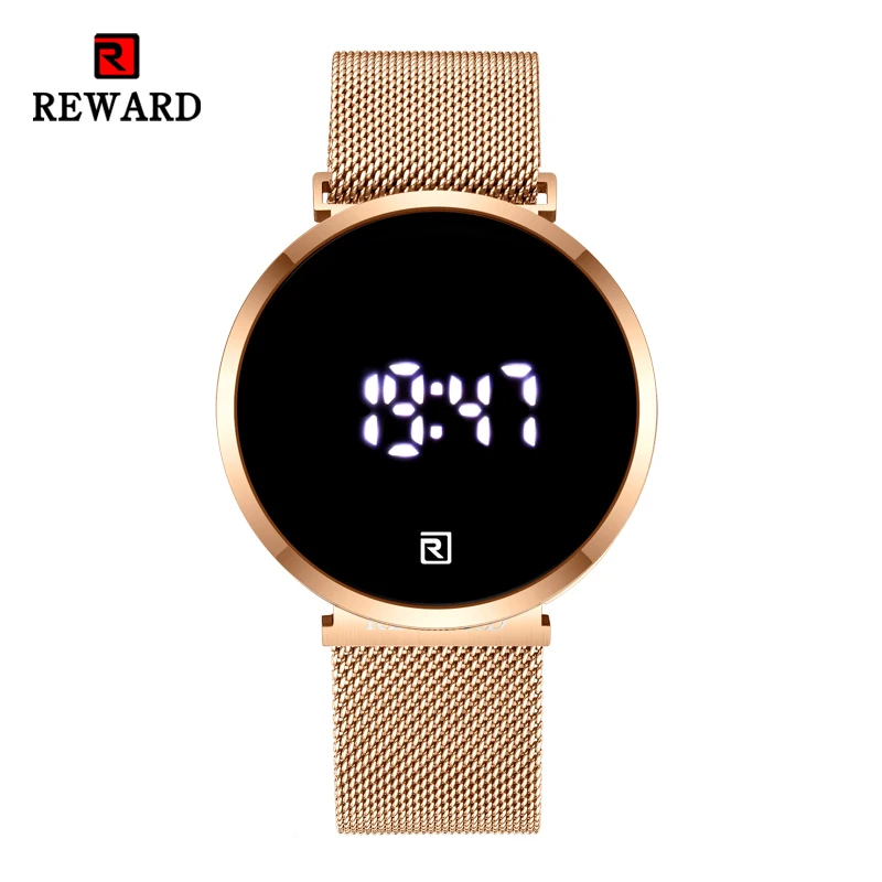 REWARD Digital Watches for Men Fashion Business Wrist Watches Women Luxury Touch Screen Wristwatch