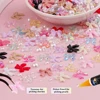 12Grids/Box Mixed Resin Bowknot Nail Charms 3D Colorful Bow Kawaii Rhinestone Nail Art Decorations DIY Manicure Parts Pen Tweeze 5