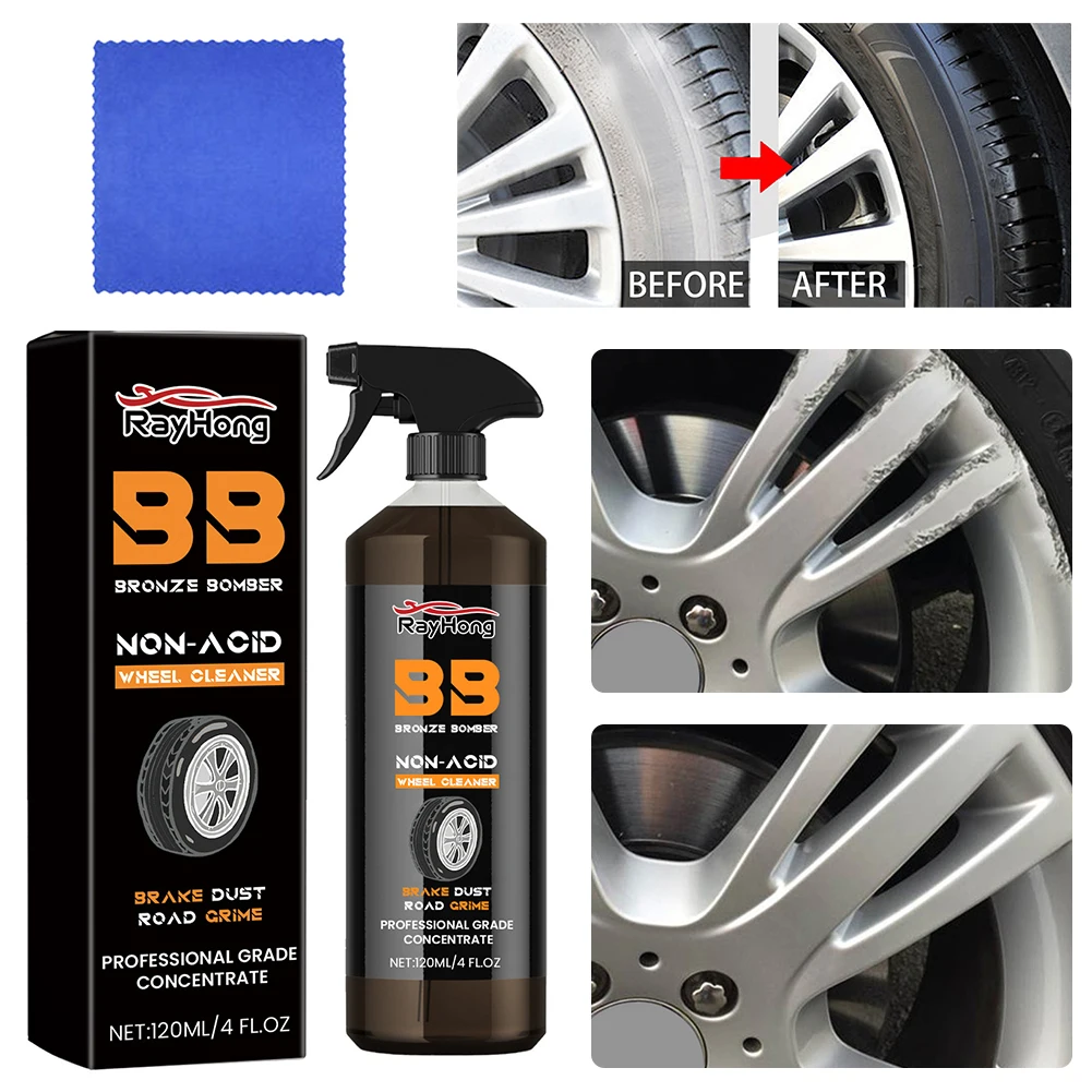 120ml Tire Refurbishing Agent Dustproof Car Wheel Polishing Cleaner Long Lasting Tyre Gloss Cleaner Auto Cleaning Tool