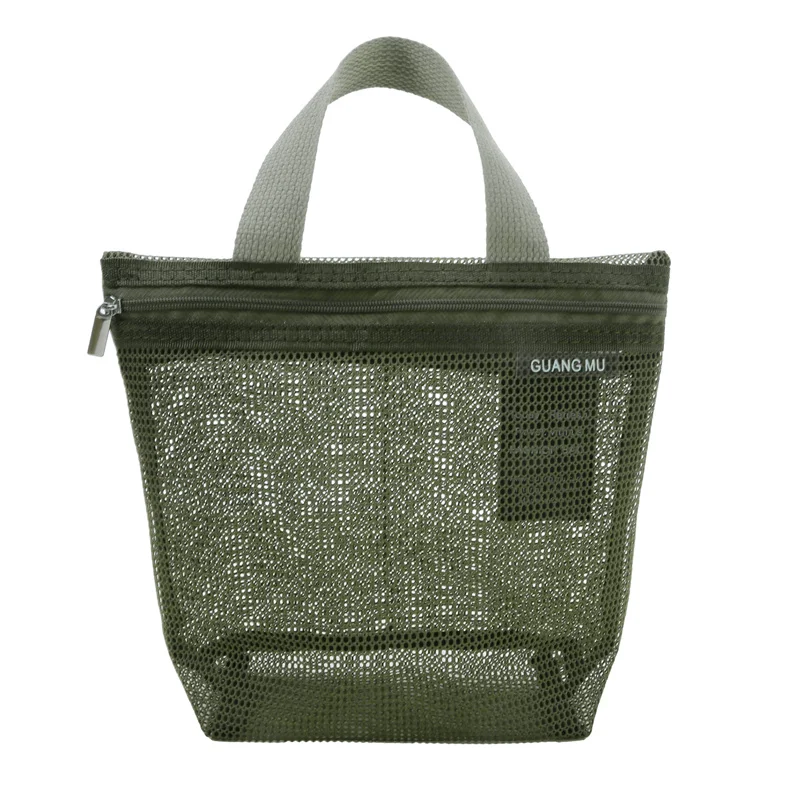 Mesh Makeup Toiletry Storage Bags Handbags Portable Travel Washing Body Shower Tools Organizer Hanging Cosmetic Organizer Pouch 6