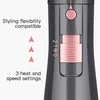 3 in 1 Hair Styler Hot Air Comb Blower Detachable Heads Home Salon Hair Dryer Electric Brush Curler 6