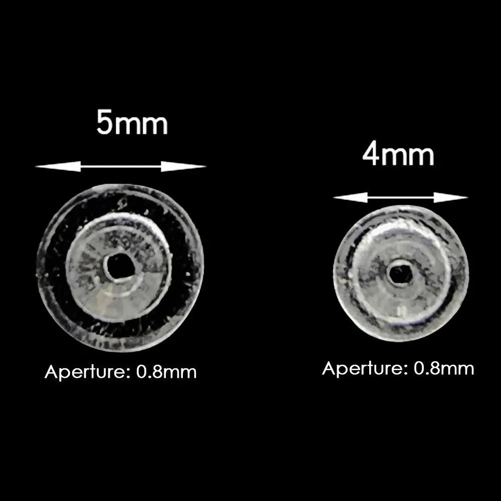 100pcs/lot Luminous Half Round Stopper Beads Fishing 4.0/5.0mm for Sea Fishing Floating Tackle Accessories Tools