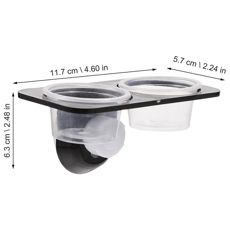 Reptile Tank Feeders Suction Cup Feeders Feeding Bowls Food Water Dishes Terrarium Breeding Box Pets Supplies