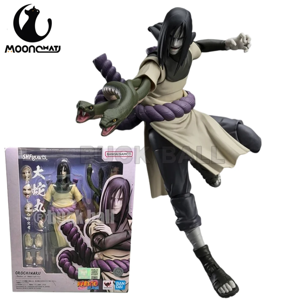 

Original Bandai S.H.Figuarts SHF Naruto Anime Figure Orochimaru Action Figure A Seeker Of Eternal Truth Model PVC Statue Gifts