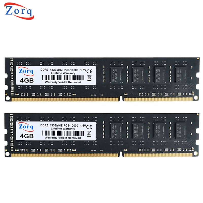 2pcs Zorq DDR3 DDR2 RAM 2GB 4GB 1333MHz 800MHZ 1600MHz 1866MHz PC3-12800 PC3-14900 PC3 Desktop Memory DDR3 8GB RAM