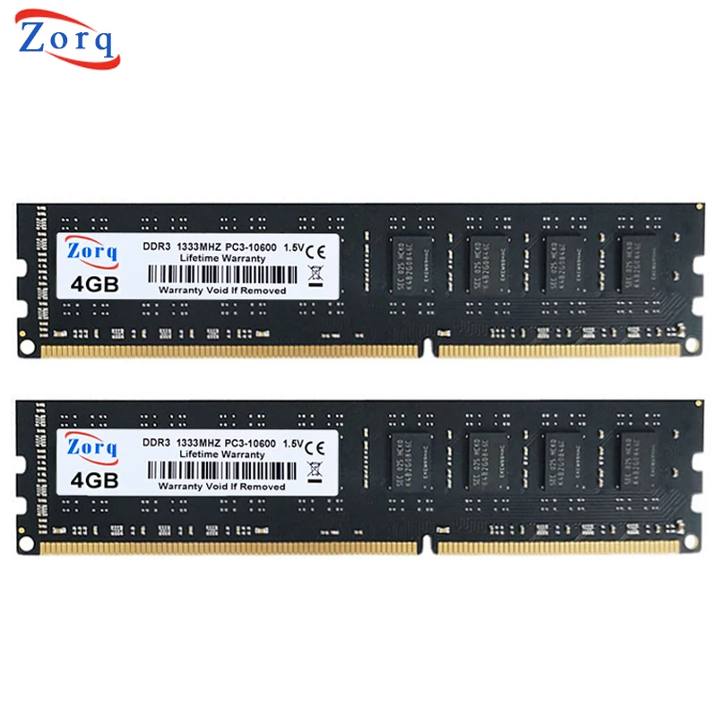 2pcs Zorq DDR3 DDR2 RAM 2GB 4GB 1333MHz 800MHZ 1600MHz 1866MHz PC2-6400 PC3-12800 PC3-14900 PC3 Desktop Memory 8GB | Компьютеры и офис