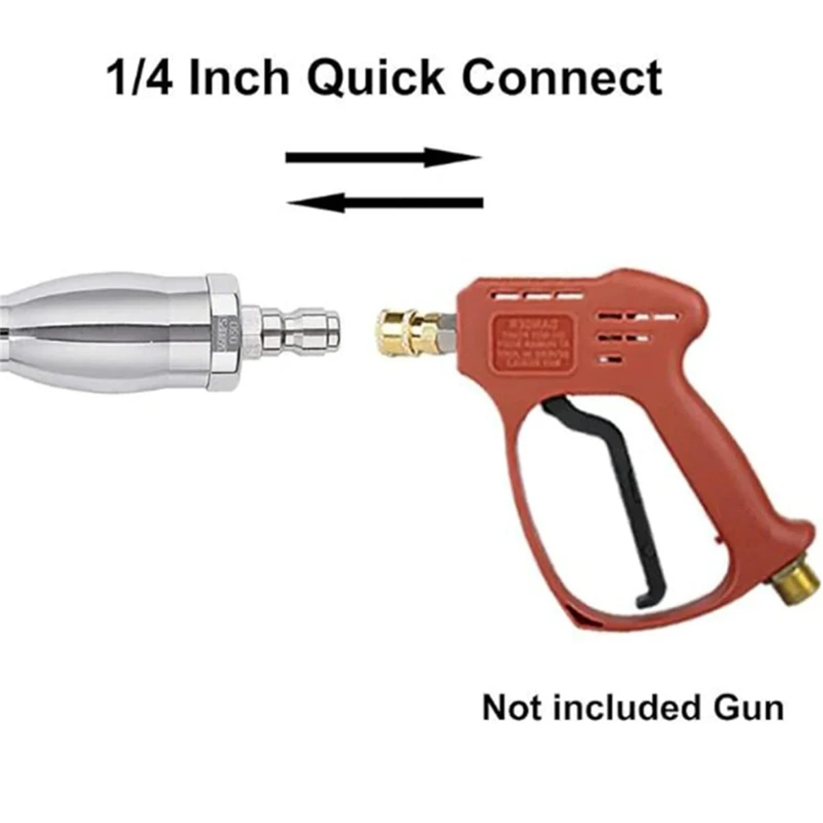 360° Rotating Turbo Nozzle for Pressure Washers! 1/4" Quick - Connect, Ideal for Concrete, Brick, Wood Fences & Windows 5