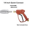 360° Rotating Turbo Nozzle for Pressure Washers! 1/4" Quick - Connect, Ideal for Concrete, Brick, Wood Fences & Windows 5