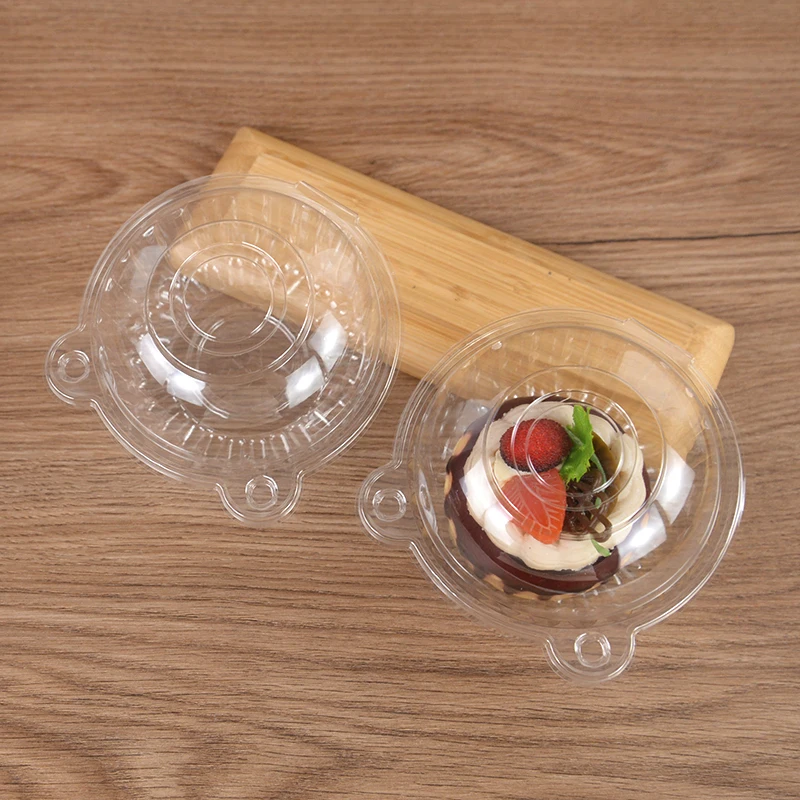 10/50Pcs Clear Cupcake Packaging Boxes, Dessert Donut Muffin Cake Container Holders wit... - SKU CCPB1543 - UGI Packaging