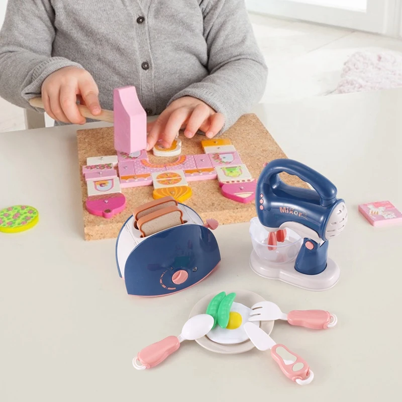 

YH189-4C Household Simulation Bread Mixer Children's Small Home Appliances Kitchen Toys Boys And Girls Set