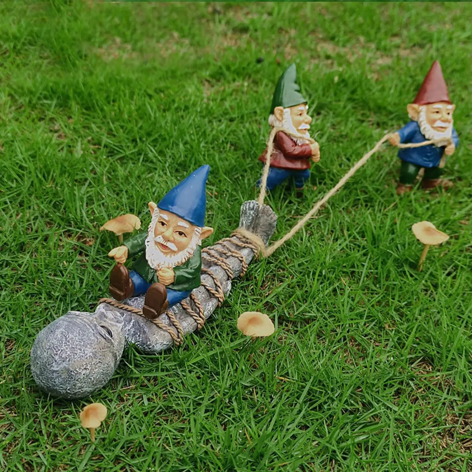 

Funny Gnome Dwarf Alien Outdoor Decorative Figurines Garden Lawn Resin Craft Ornaments Home Decoration Miniatures Accessories