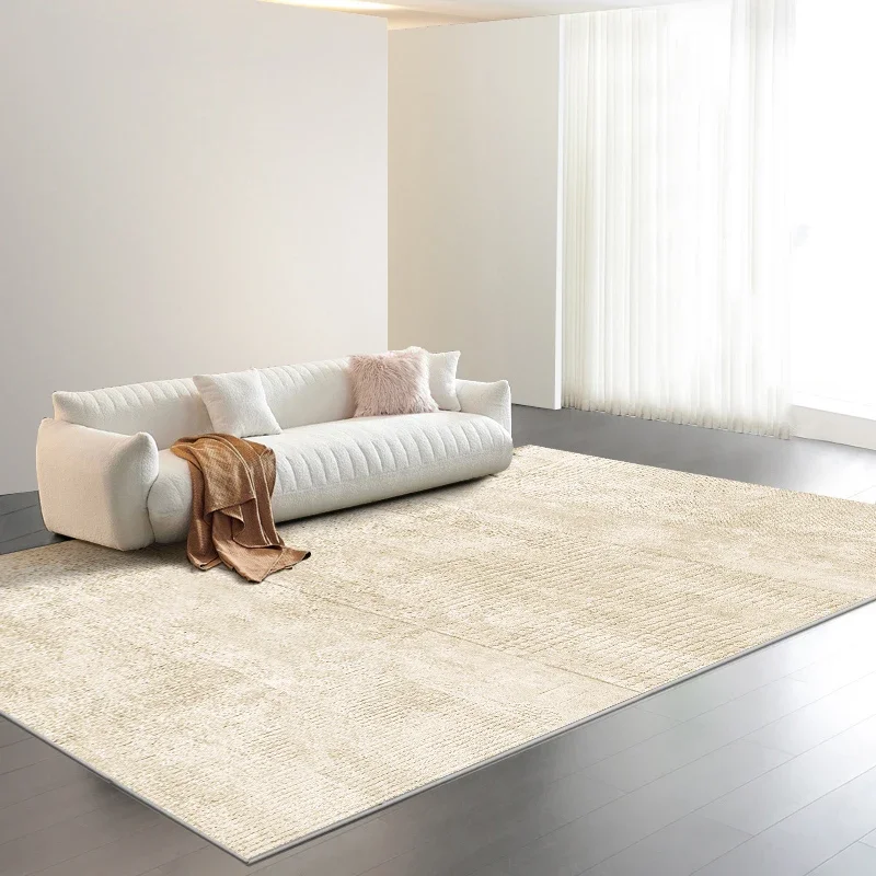 

Best Modern Minimalist Fresh Solid Color Large Area Living Room Carpet Fashion Advanced Home Wabi-sabi Rug Bedroom Decor Light