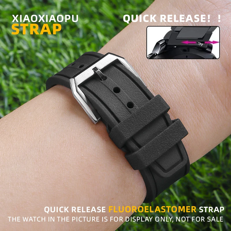 Cinturino In Gomma Con Cinturino Fkm Da 20Mm 22Mm Per Iwc Breitling Rolex Watch Men Accessori A Sgancio Rapido