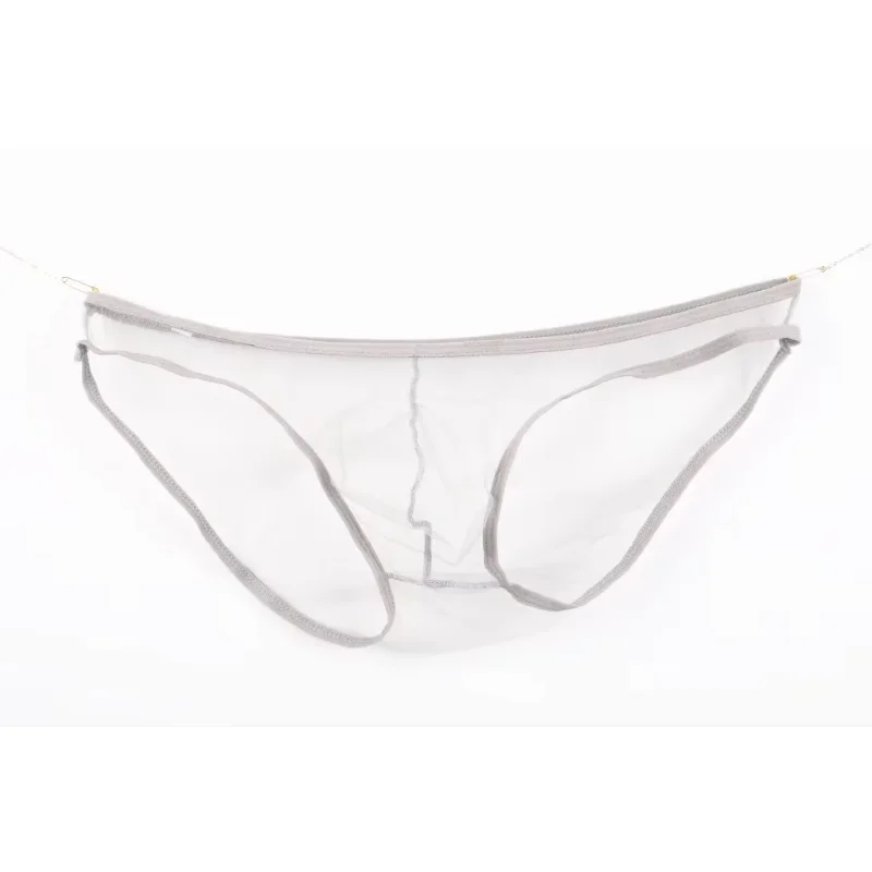 Men's underwear, gauze bag, low rise Briefs, solid color, European code C-034 5