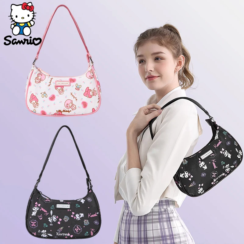 

Kawaii Sanrio Bag y2k Hello Kitty Handbag Kuromi Shoulder Bag My Melody Crossbody Fashion Women Armpit Tote Clutch Girl Backpack